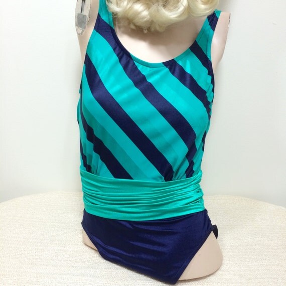 Vintage 80s Robby Len Swimfashions One Piece by BeatificVintage