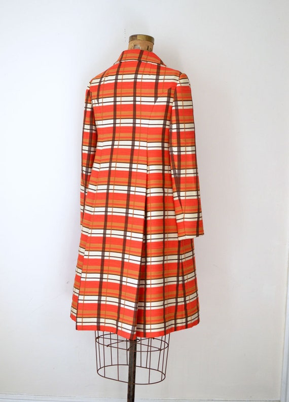 1960s Plaid Coat / 60s Red Bill Blass Coat