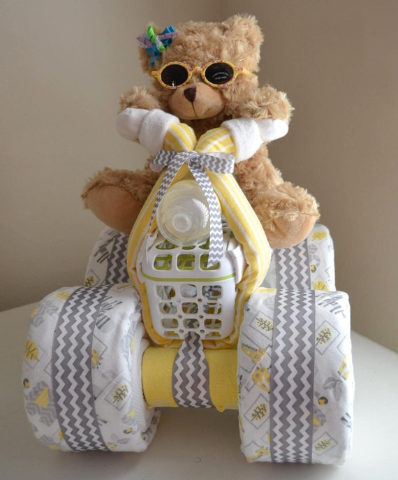 Diaper Cake Baby Cake 4Wheeler Quad ATV Motorcycle