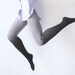 Ombre Tights - Grey and Black Gradient - Sample Sale