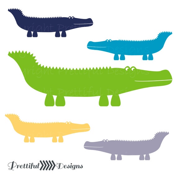 Alligator Digital Clip Art - Peter Il_570xn