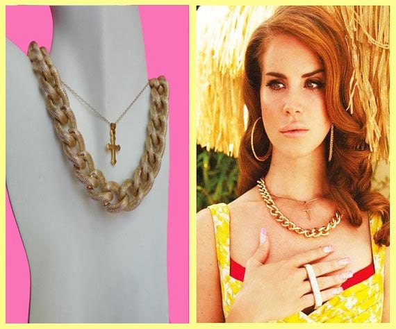 Lana Del Rey Cross Necklace