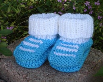 turquoise baby shoes