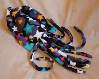 Made to Order Starla the Star Spangled Fleece Cuddlefish Stuffed Animal Plush Cuttlefish
