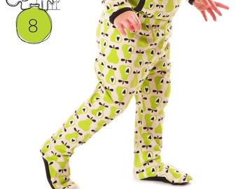 Footie leggings pattern // pdf download //  Preemie to 3T //  Instant download // #8