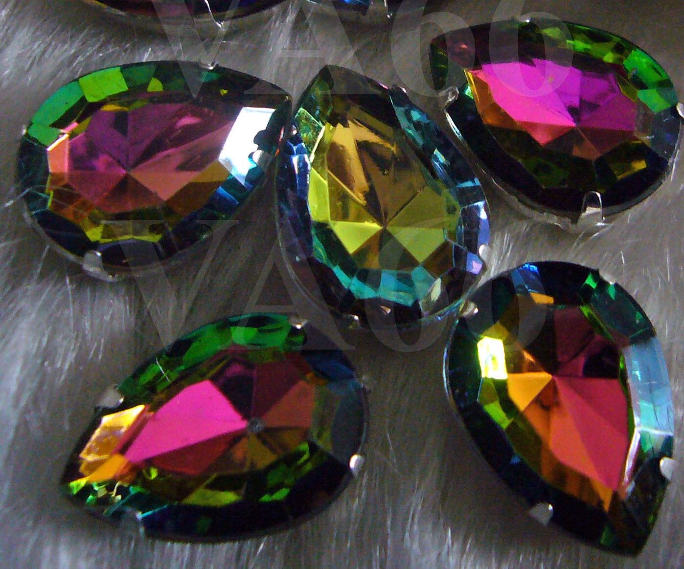 Teardrop Sew On Rhinestones Crystal DIY VM 15p 13mm x 19mm 4