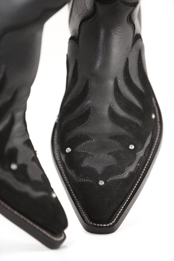 Leather Boots Cowboy Boots: Nightwing Z-Boots