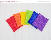 ON SALE Bean Bag Sensory Toy Rainbow Colors for Boy or Girl, Montessori Toy