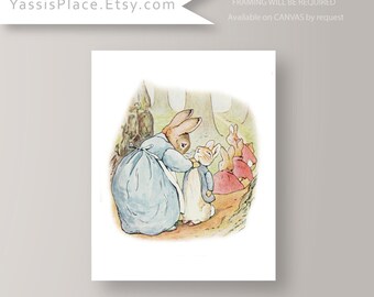 Peter Rabbit Nursery Beatrix Potter Wall Decor Baby Boy room decor ...