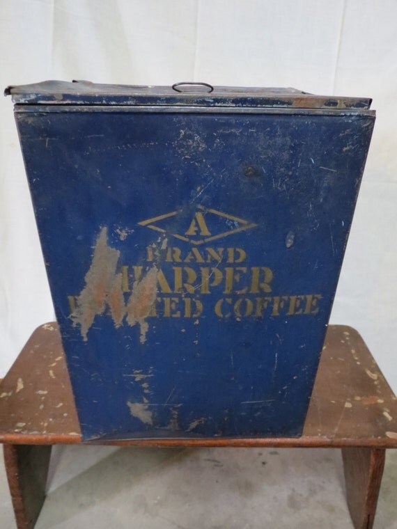 Vintage Metal Storage Bin.