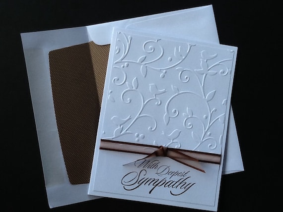 sympathy card handmade