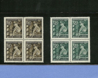 Nazi Germany / Third Reich / Adolph Hitler Stamp blocks / Mint ...