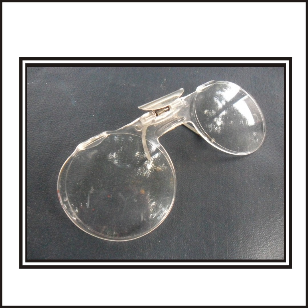 Vintage Clip On Safety Glasses