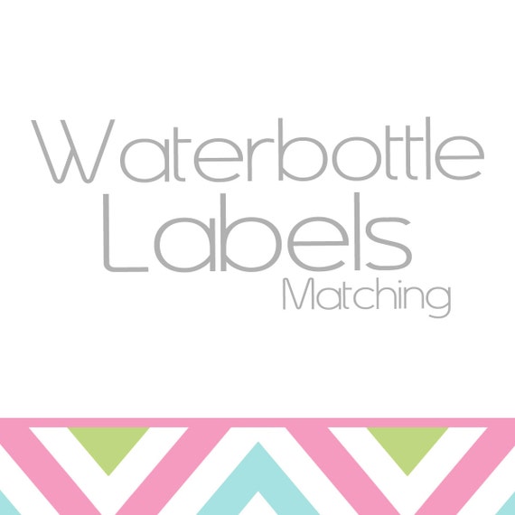 Matching Water Bottle Labels Il_570xn