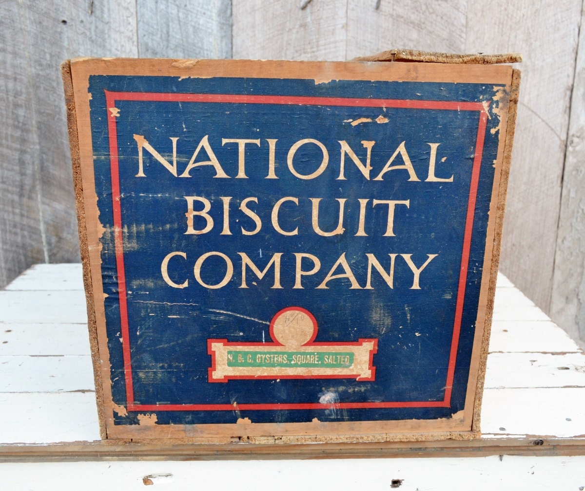 National Biscuit Company Wood Crate by RelicsAndRhinestones