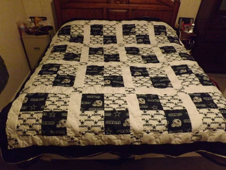 Queen size Dallas Cowboys Quilt 89.5x94 inches