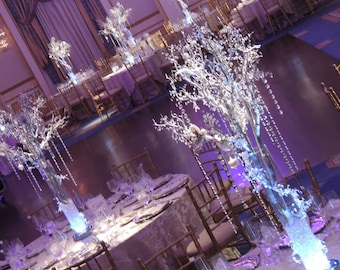 Crystal Wedding Tree Centerpieces - Manzanita