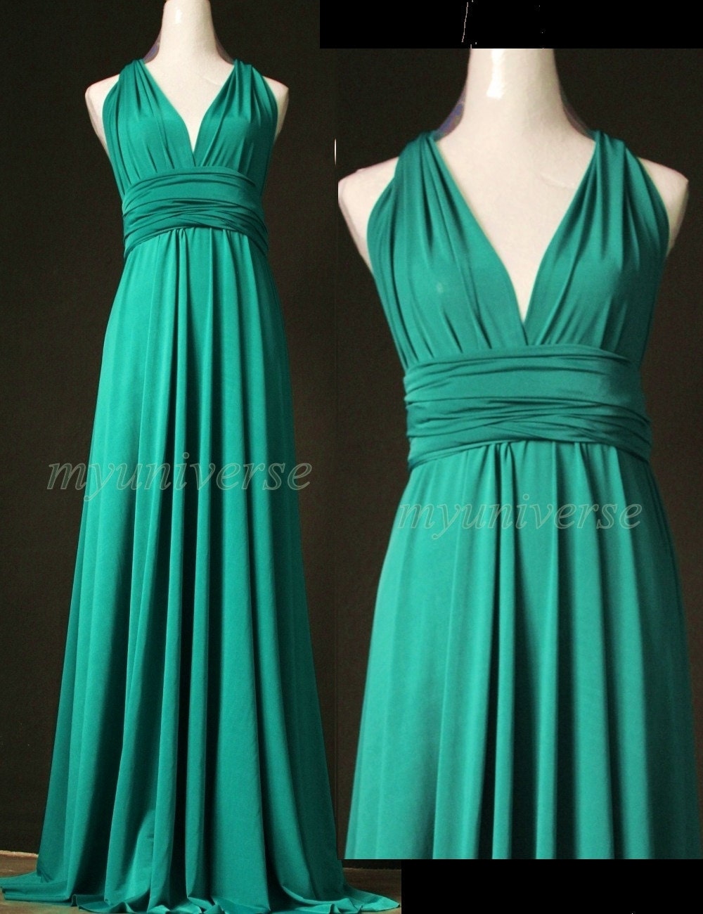 Jade Green Bridesmaid Dress Wedding Dress Infinity by myuniverse