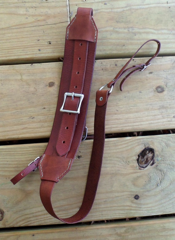 custom harness leather camera strap