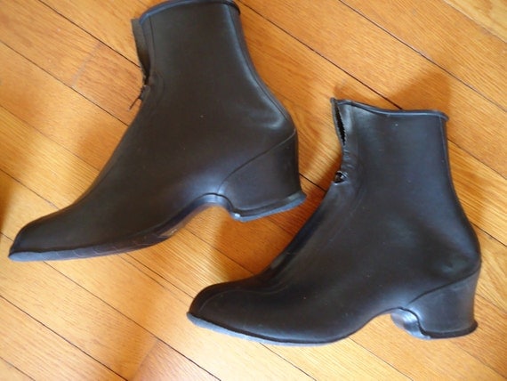 black galoshes