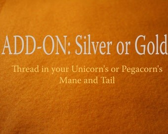 Silver or Gold in Your Pegacorn's Mane and Tail, Add-On for Build-A-Pegacorn Build-A-Unicorn, The Roaming Peddlers, Accessory, Magical Touch