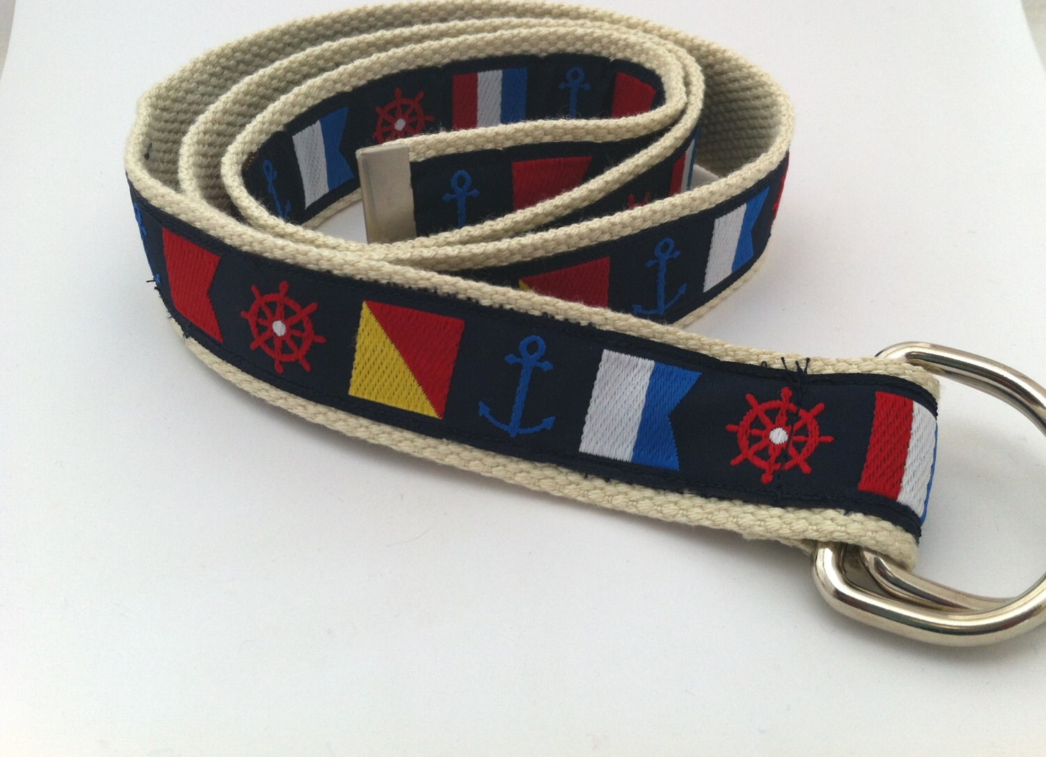 Mens Nautical Flags Belt