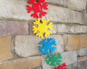 Felt Snowflake Garland Bunting in Bright Colors Il_170x135