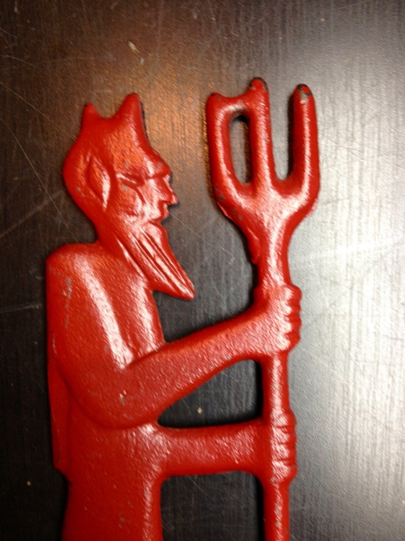 Items similar to Antique Cast Iron Chimney Devil on Etsy