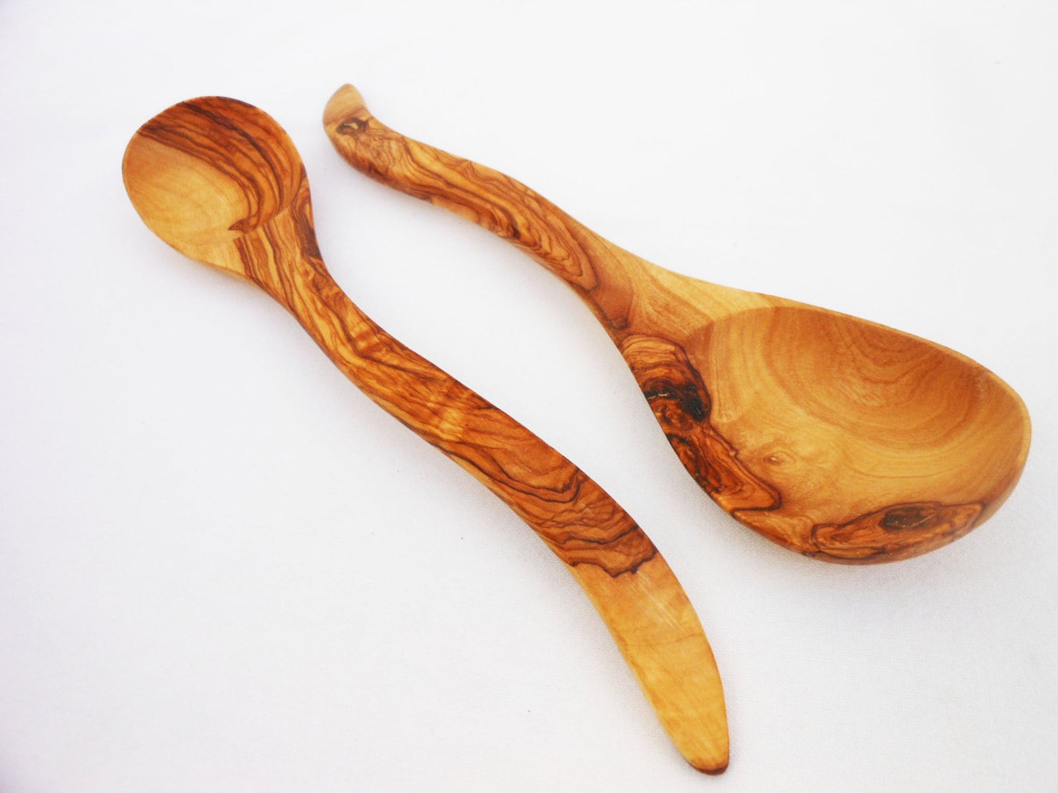 Olive Wood salad servers Spoons Wooden Salad serving mixing
