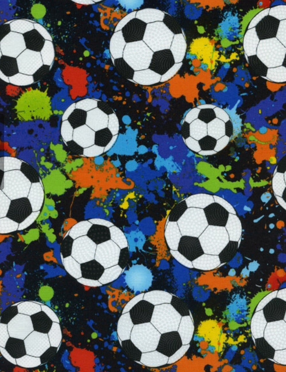 Soccer cotton fat quarter fabric from Timeless Treasures