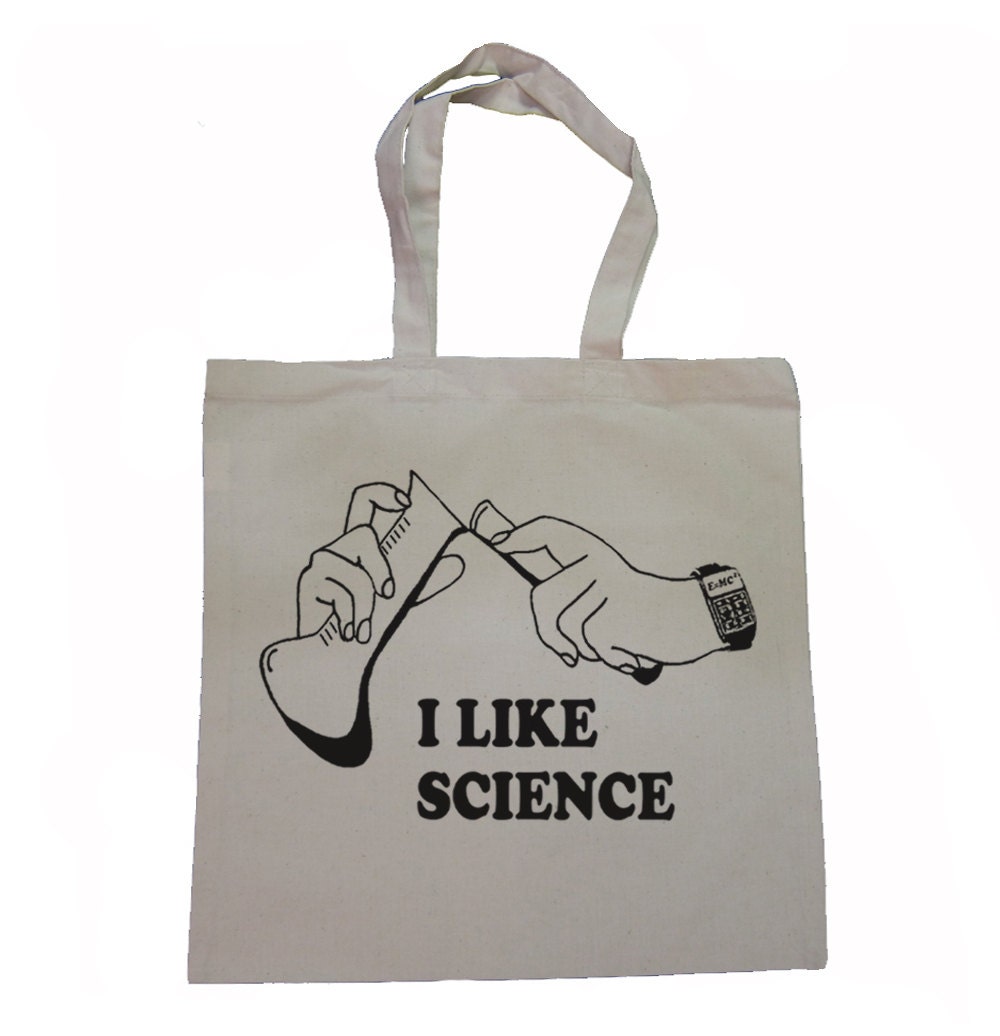 I like SCIENCE Canvas Tote Bag by lastearth on Etsy