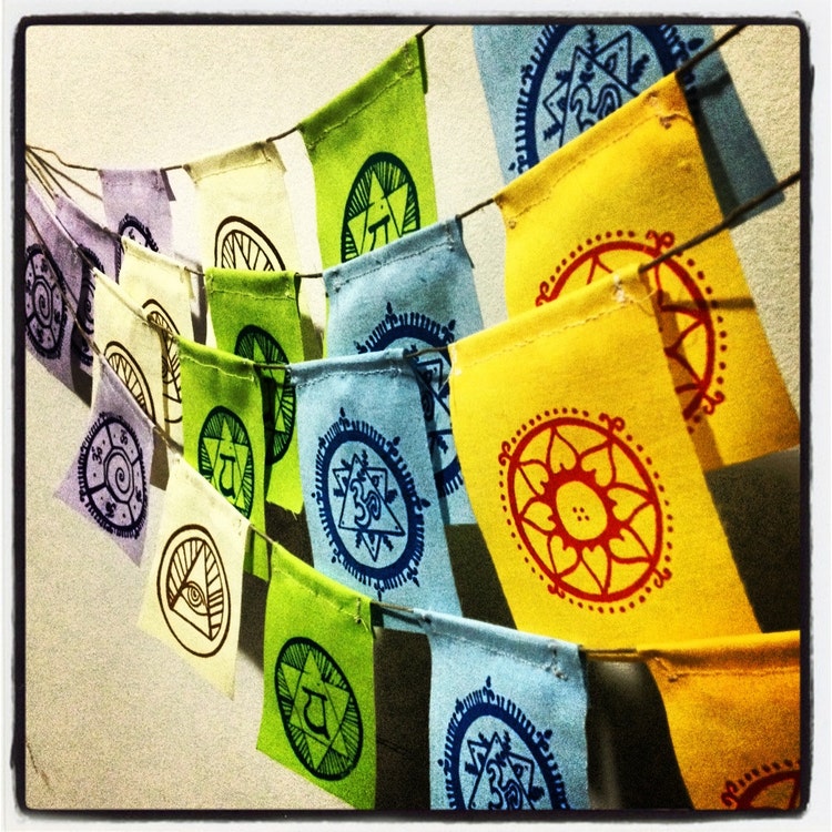 Mini Prayer Flags by AstralAtticArt on Etsy