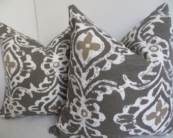 Decorative Pillow, Taupe Pillow cover, White Taupe Pillow Cover, taupe Pillow, Brown Pillow, White Pillow, Pillow Cover, Accent pillow