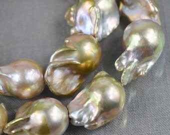 AA Nucleated Pearl,Freshwater pearl,flameball Pearl,Natural purple,Necklace pearl,Loose pearls 15-17mm 17Pcs wedding Full Strand PL4202