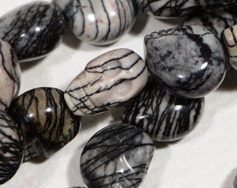 Skulls Picasso Marble Skull Beads Natural Gemstone Beads Jewelry Making Supplies