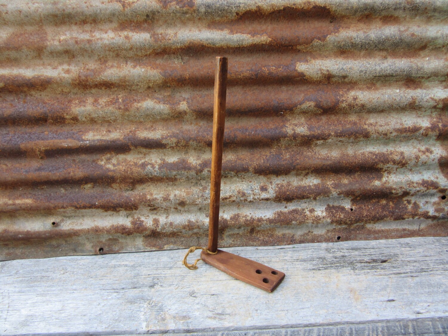 Primitive Antique Apple Butter Stirring Paddle Stick Stirrer