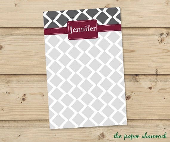 Diamond Notepad, Custom Notepad, Personalized Notepad Il_570xn