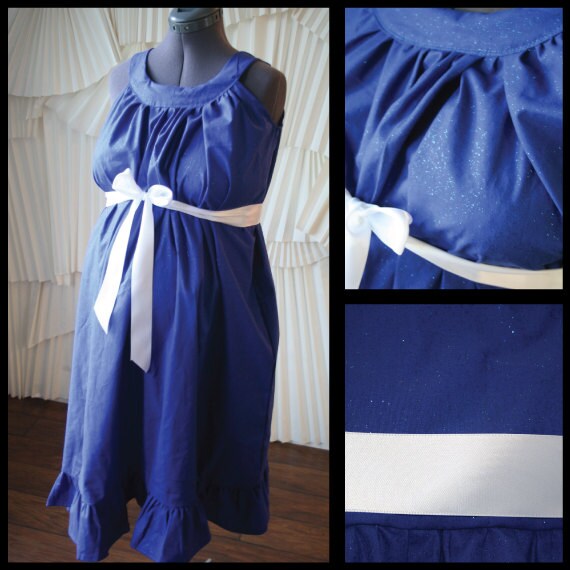 blue hospital gown