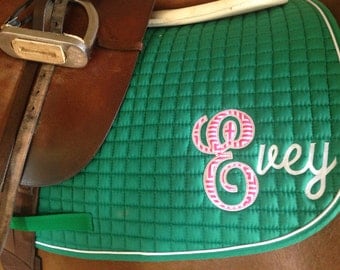 Personalized Appliqué Saddle Pad