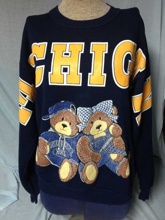 Vintage Teddy Bear Michigan University College by TamashaToko