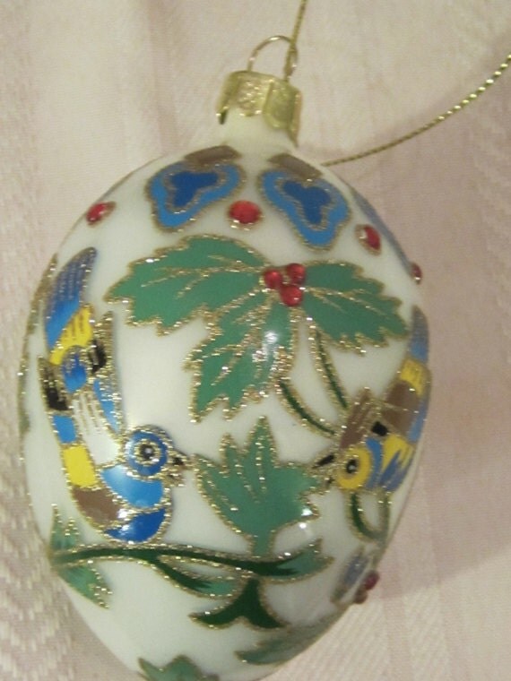beautiful hand painted vintage christmas ornament beautiful hand painted vintage christmas ornament