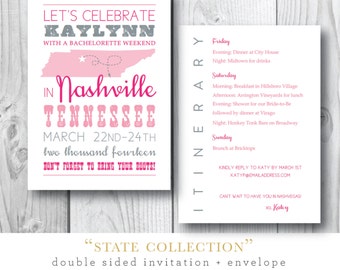 Items similar to Heidi Postcard Save the Date / Two States Printed Card ...