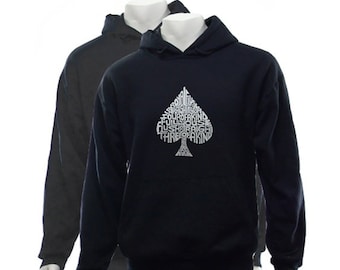 Poker dictionary hooded sweatshirt