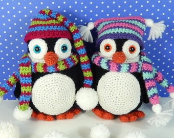 Pendleton and Penelope Penguin, Amigurumi Crochet Pattern