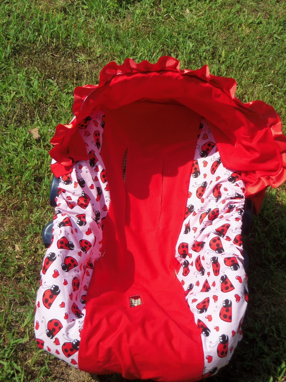 Ladybug baby car seat cover infant seat cover slip cover Graco