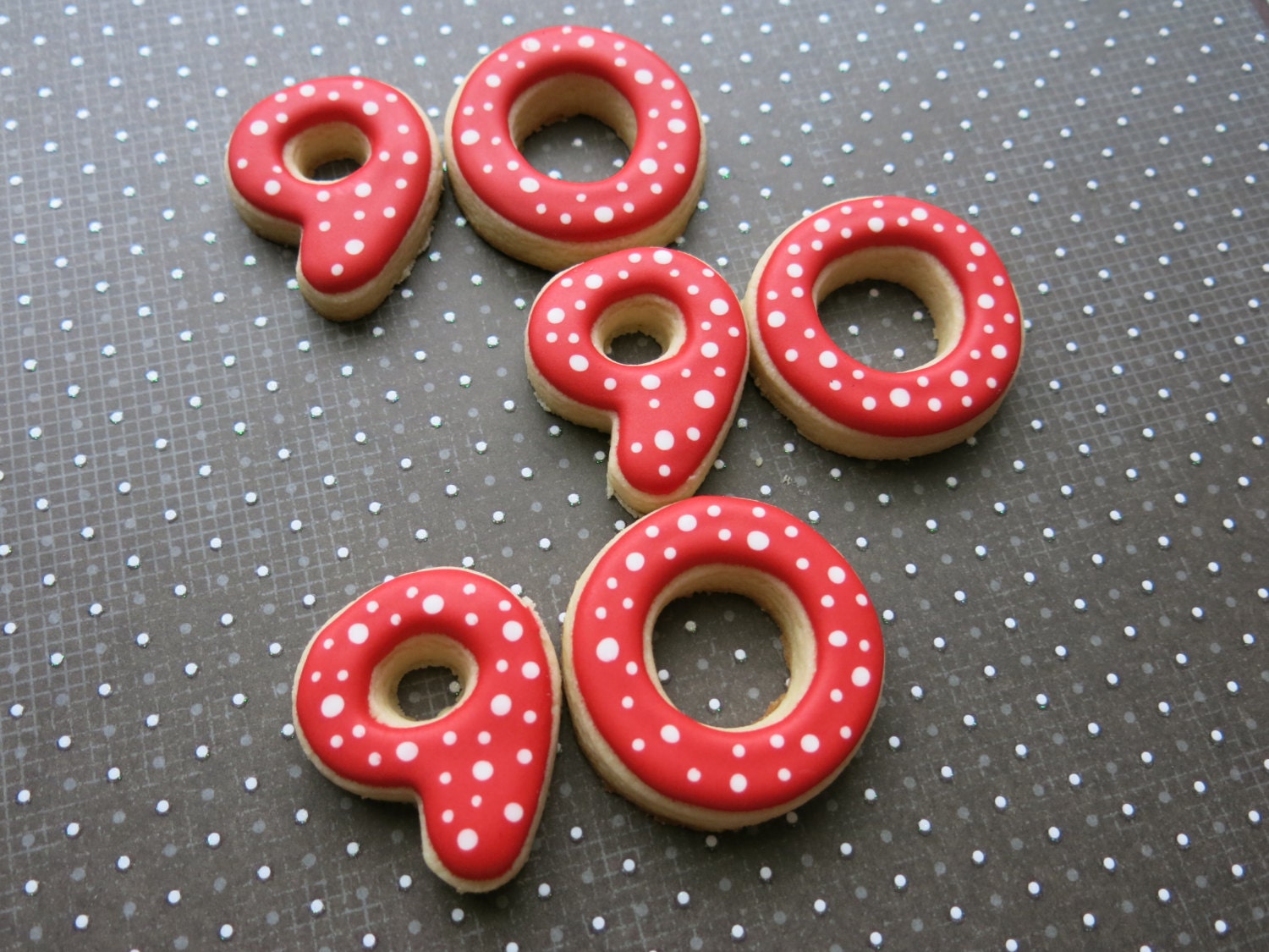 Numbers Sugar Cookies One by ParadiseSweets on Etsy