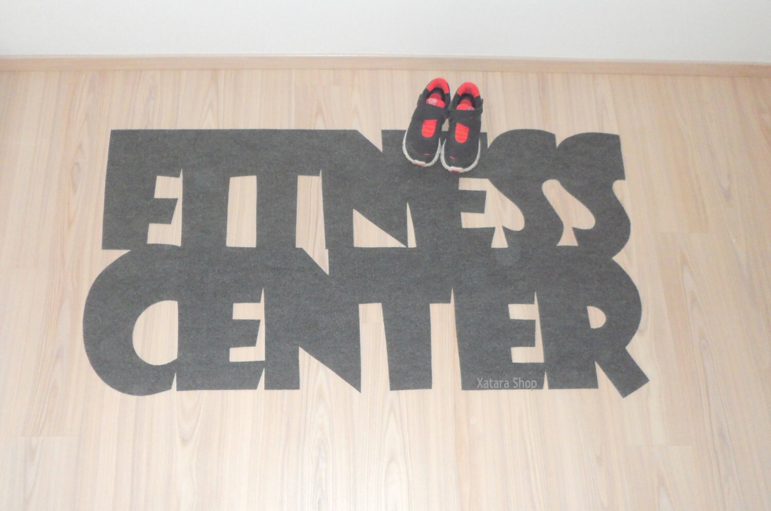 Gym mat. Personalized rug Fitness center. by Xatara on Etsy