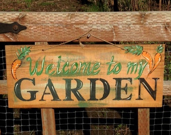 Garden gate sign | Etsy