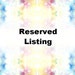 Reserved for Maria