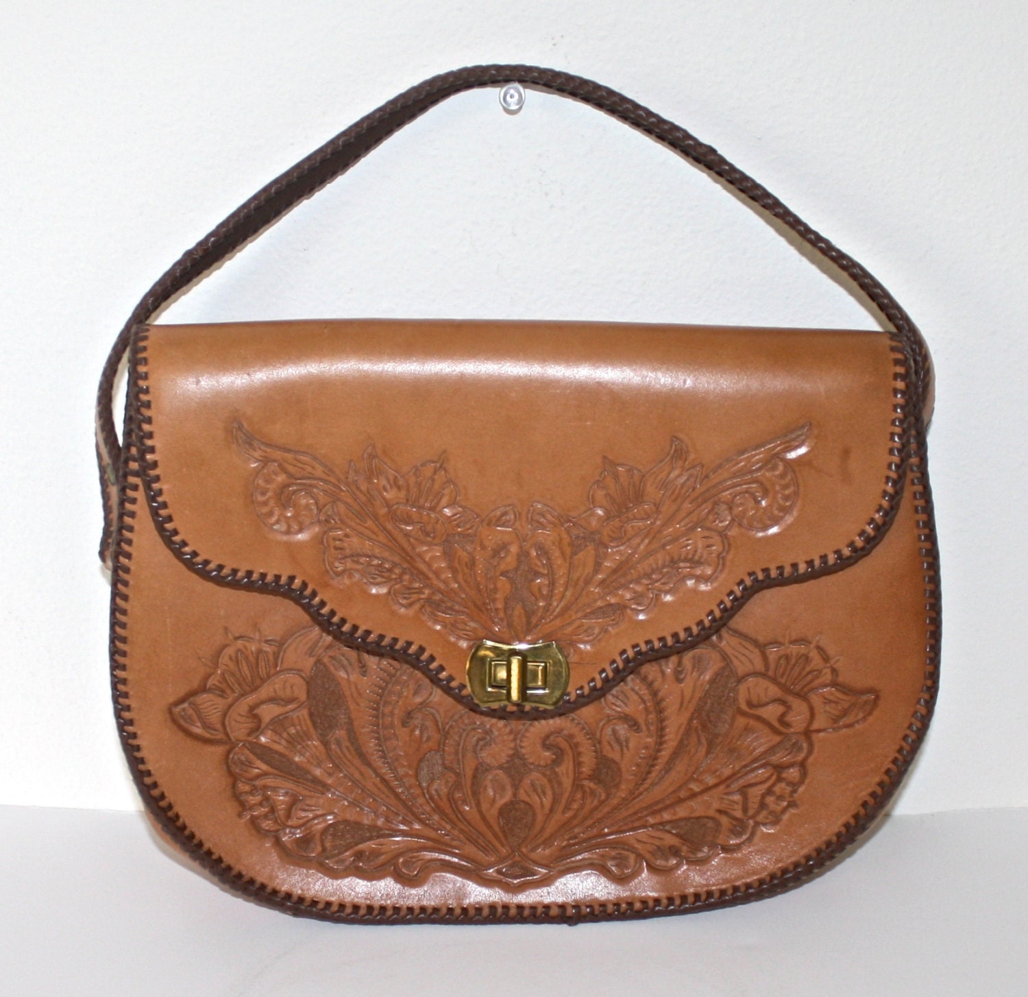 Tooled Leather Purse Vintage For Sale IUCN Water